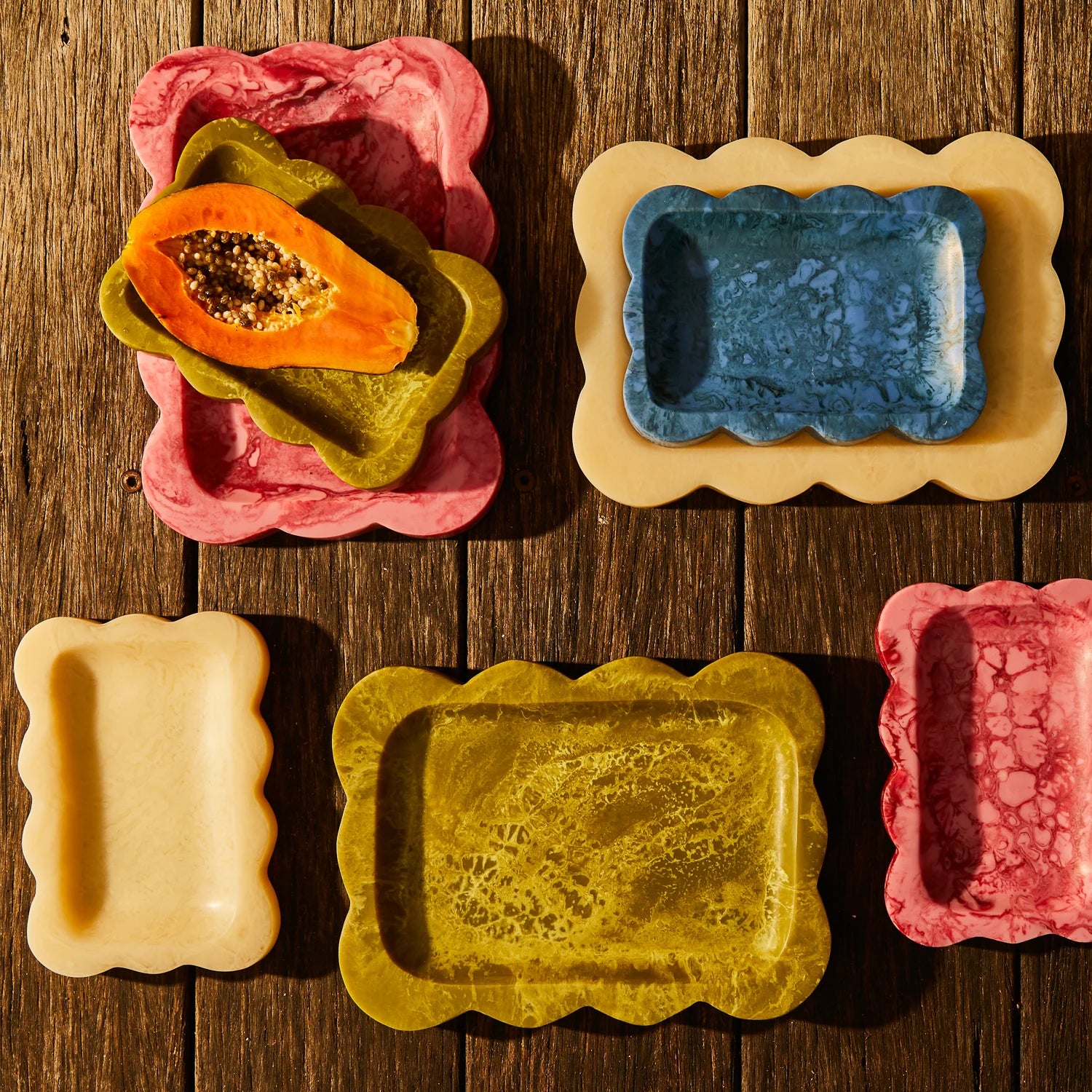 SAGE X CLARE Lizzie Tray CRIMSON