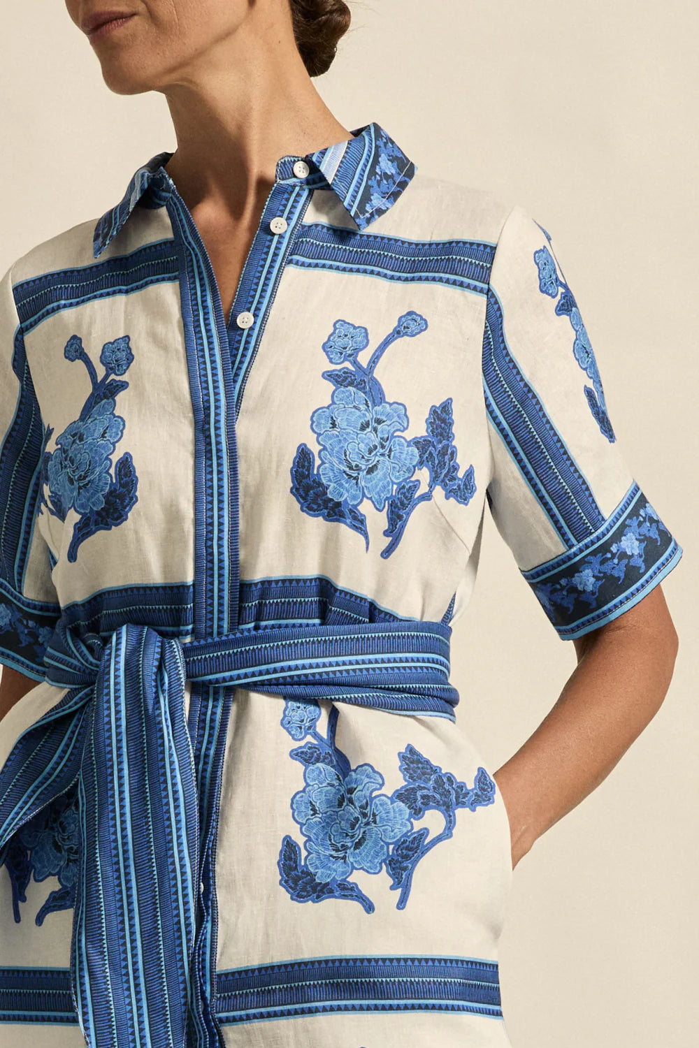 ZOE KRATZMANN Roam Dress AZURE COLLAGE