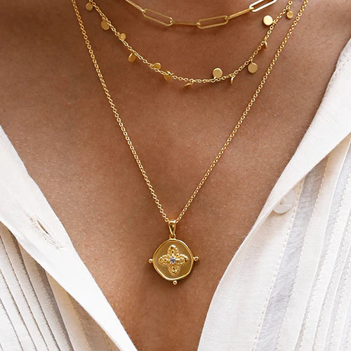 MURKANI Sahara Medallion Necklace GOLD