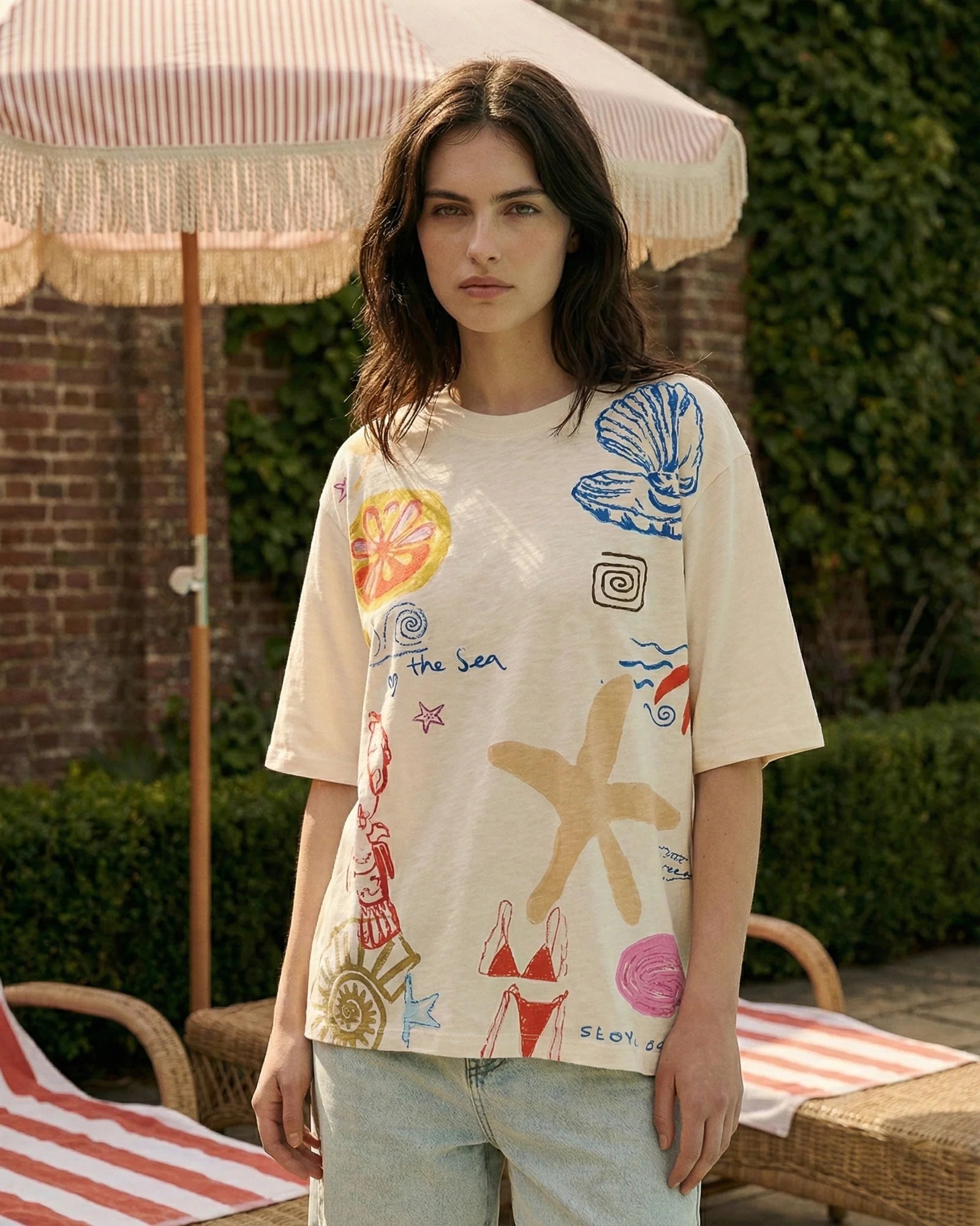 THE TALES My Illustrated Seaside Tee