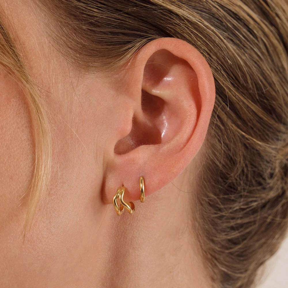LINDA TAHIJA Split Earrings GOLD