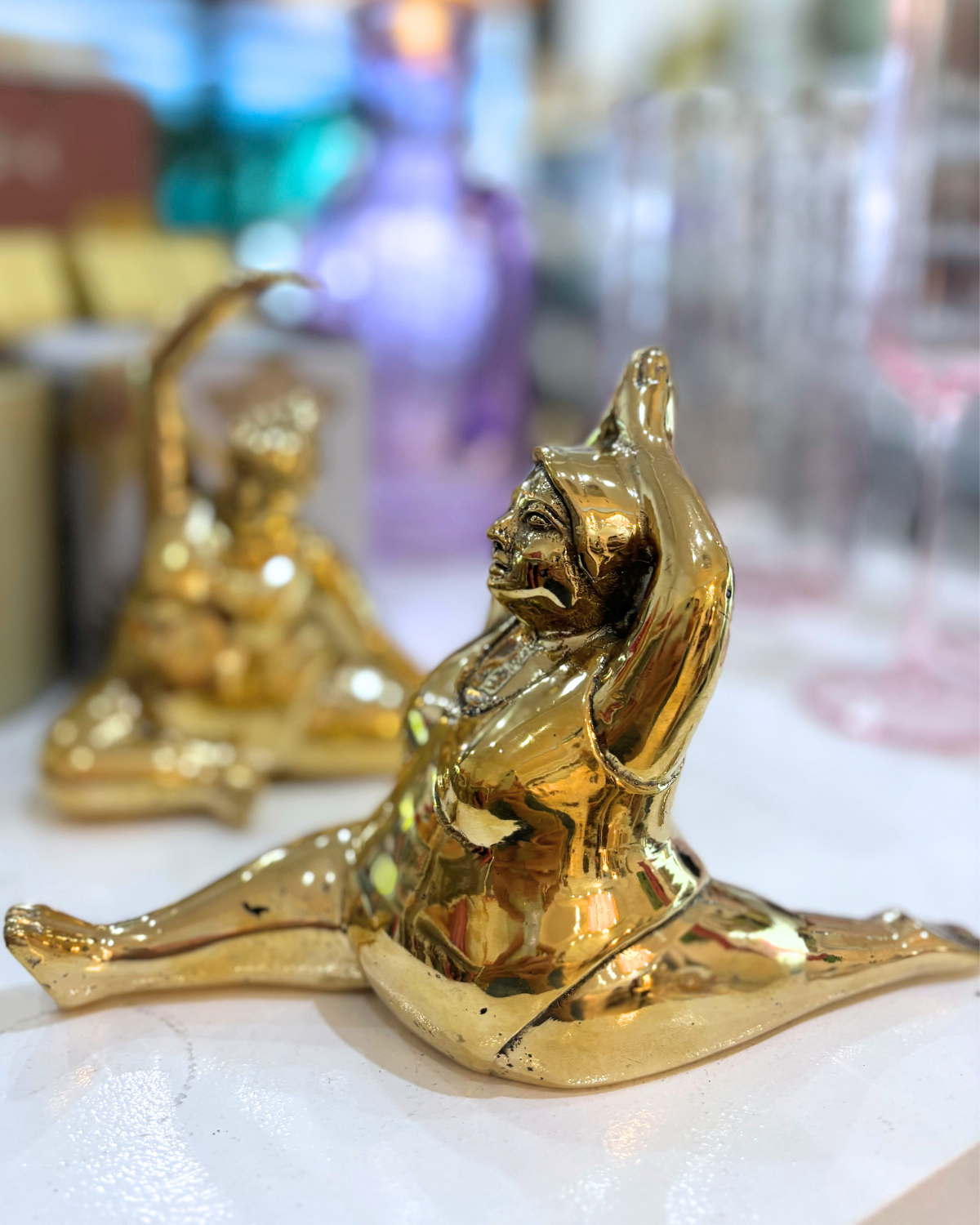 HEI TAI Golden Brass Yoga Curvy SPLITS