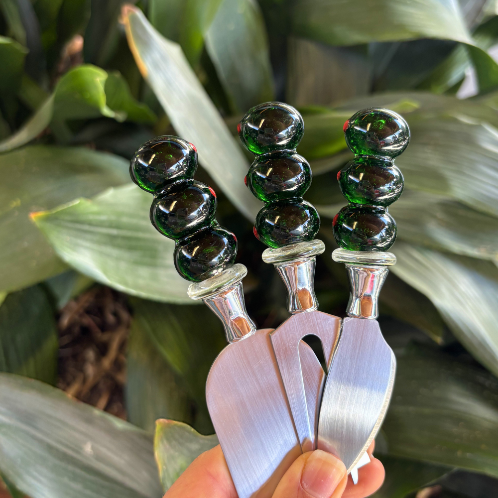 Olive Cheese Knives Set 3