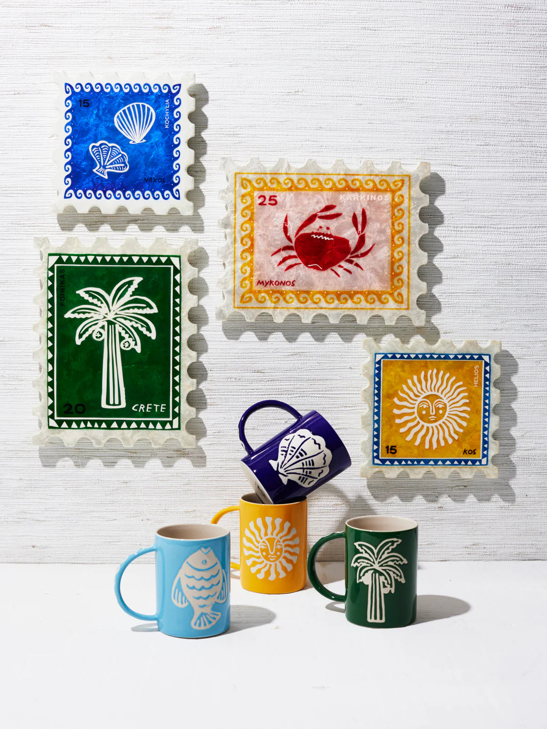 JONES & CO Sunroom Stamp Tile PALM