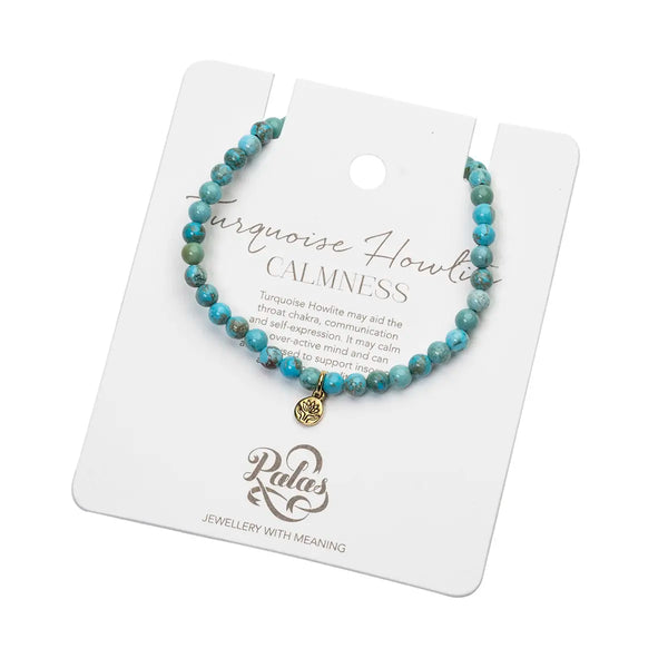 PALAS Healing Gem Bracelet TURQUOISE HOWLITE