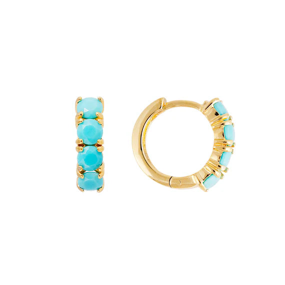 FAIRLEY Midi Hoops TURQUOISE