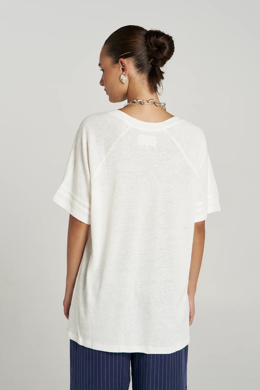 SUMMI SUMMI V Neck Tee VANILLA