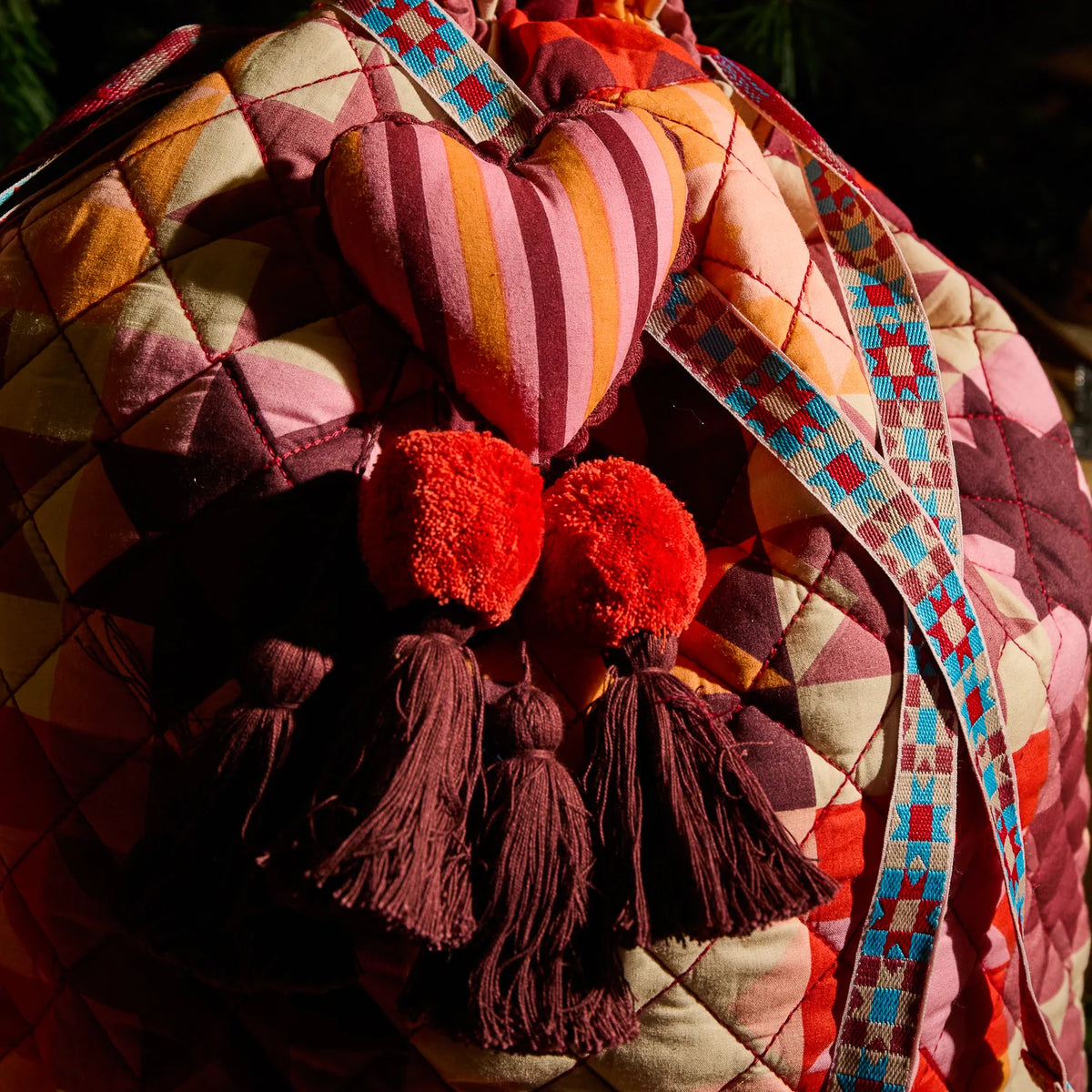 SAGE X CLARE Matilda Santa Sack POPPY