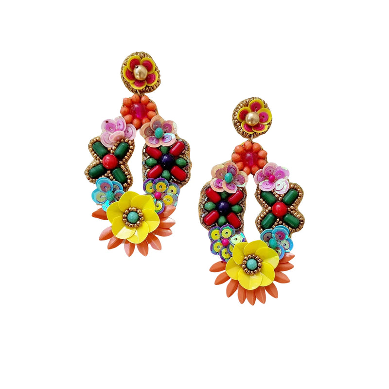 ZODA Fiesta Earring YELLOW FLOWER