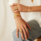 AOE Seline Bracelet GOLD & PEARL