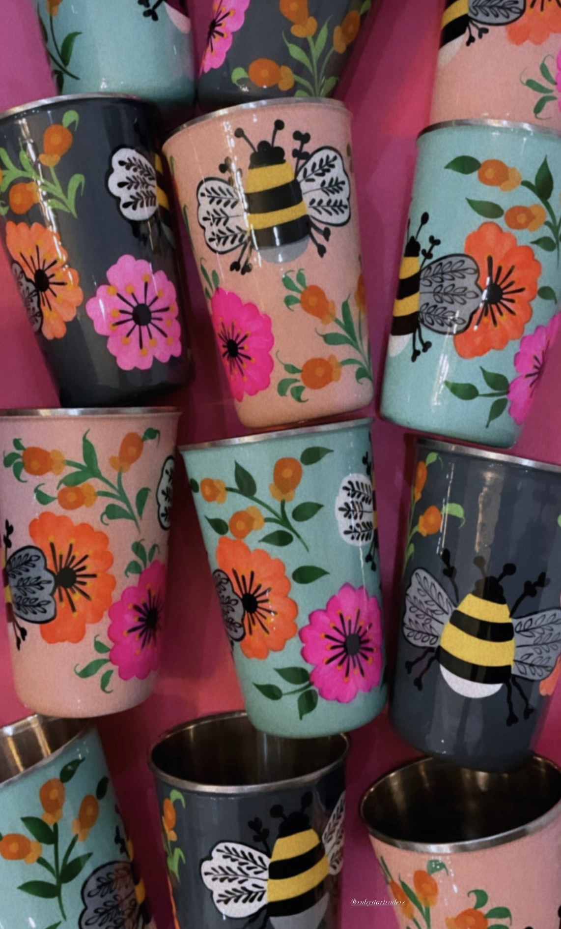 Bumble Bee Tumbler PALE PINK