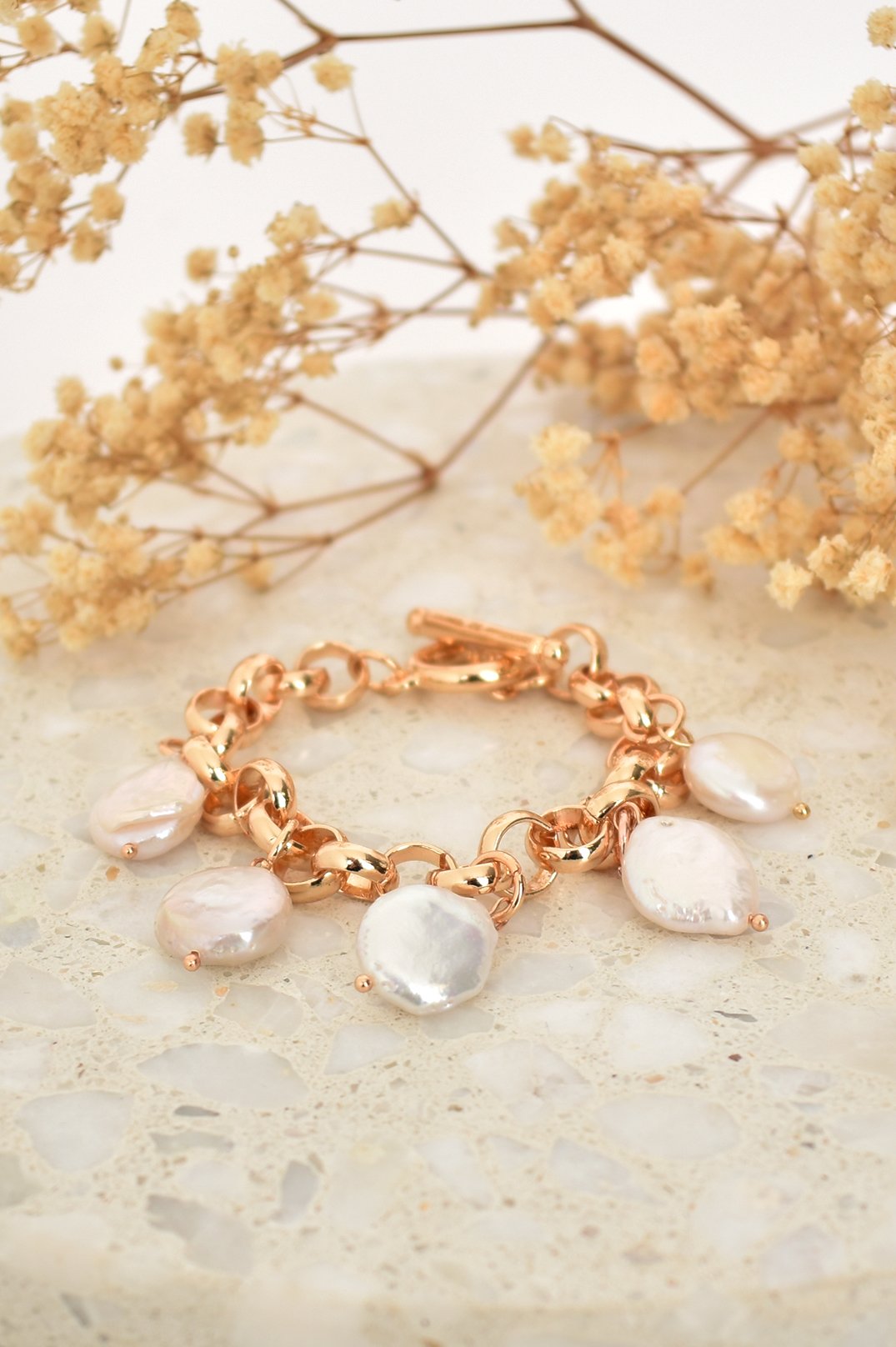Chunky Pearl Bracelet GOLD