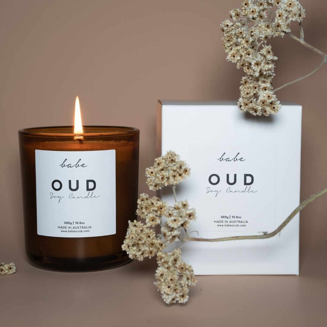 BABE Luxury soy candle 55 hr OUD