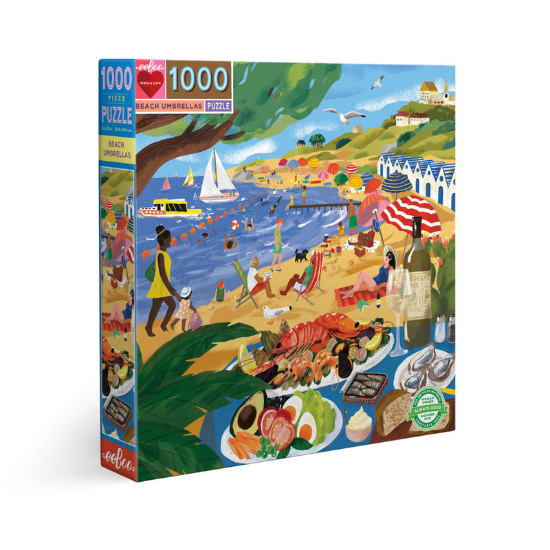 1000 Piece Puzzle BEACH UMBRELLAS