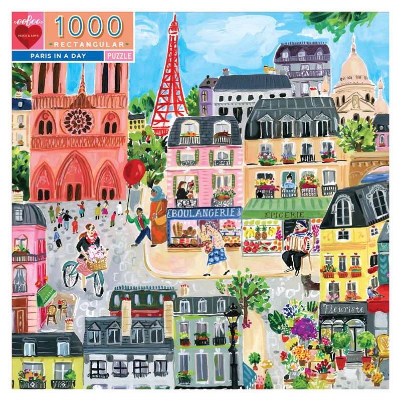 1000 Piece Puzzle PARIS IN A DAY