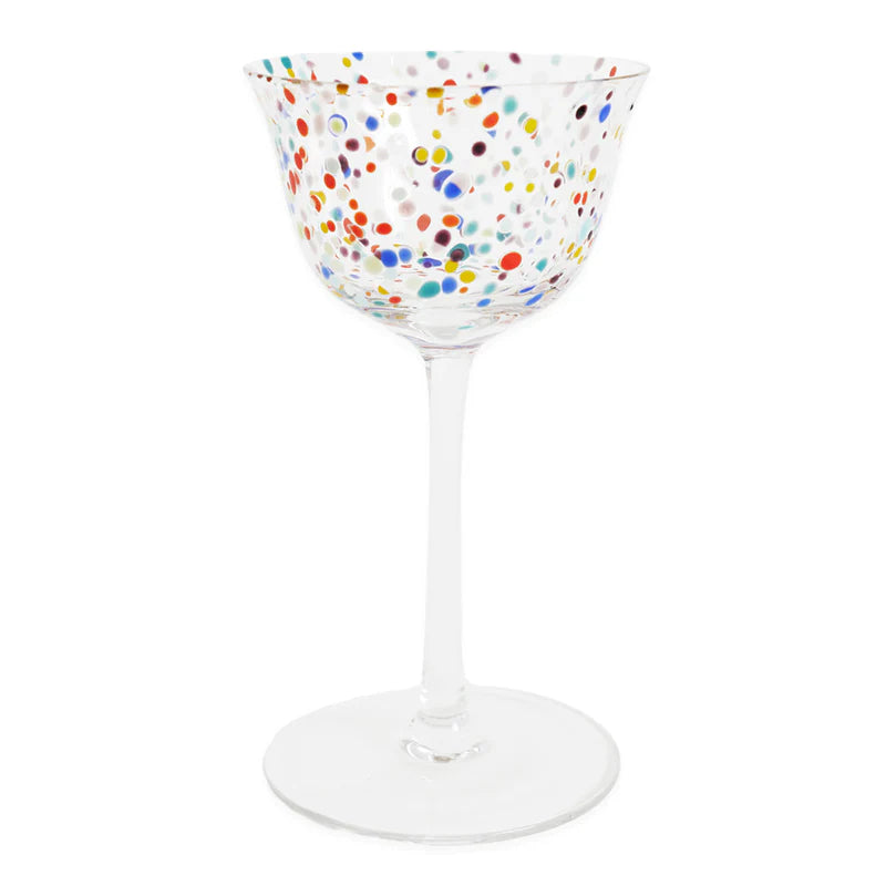 KIP AND CO Party Speckle Coupe Glasses Set 2