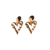 espial Cutout Heart Earrings MATT GOLD