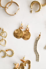 espial Cutout Heart Earrings MATT GOLD