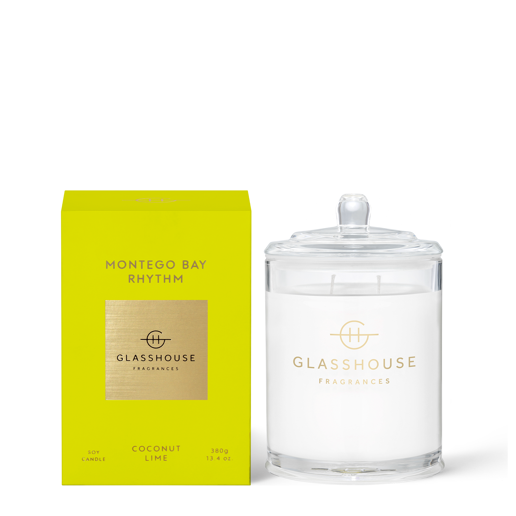 GLASSHOUSE 380g Candle MONTEGO BAY RHYTHM