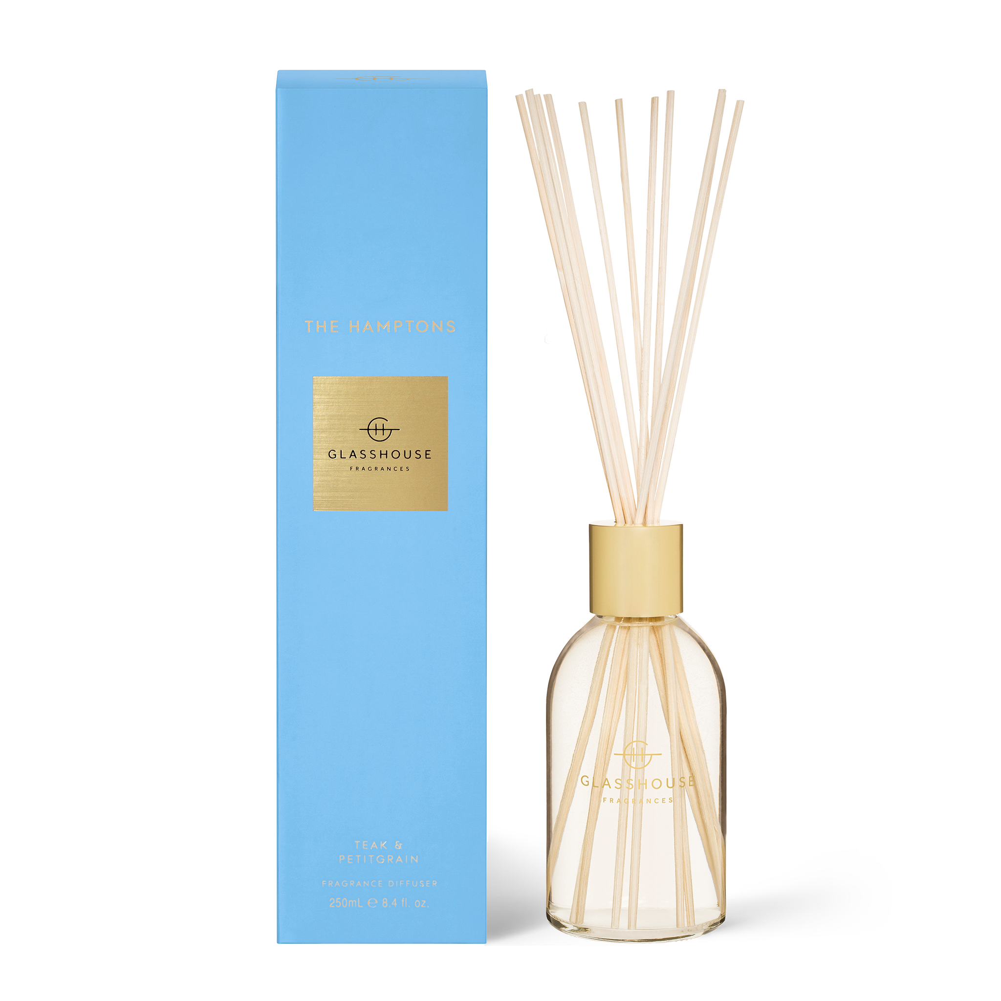 GLASSHOUSE 250ml Diffuser THE HAMPTONS