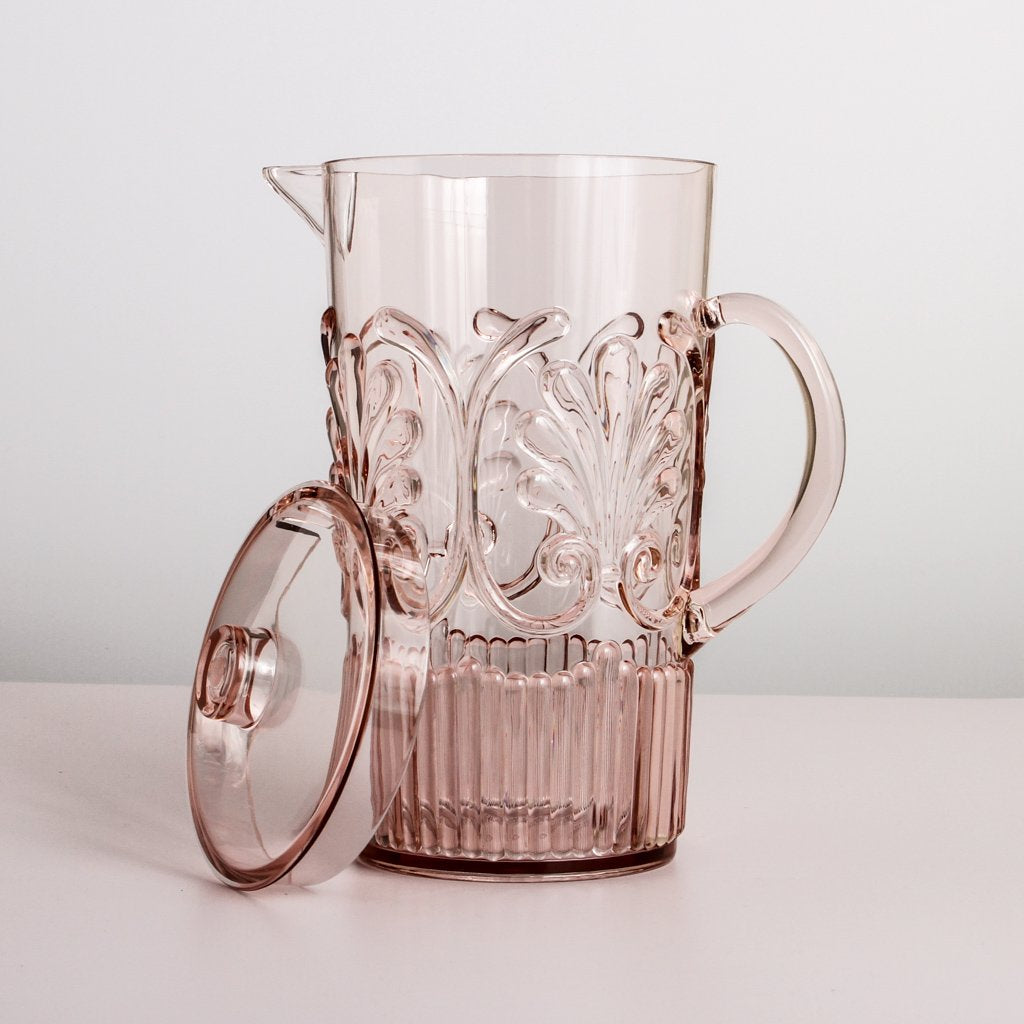 INDIGOLOVE21 Flemington Acrylic Jug PALE PINK