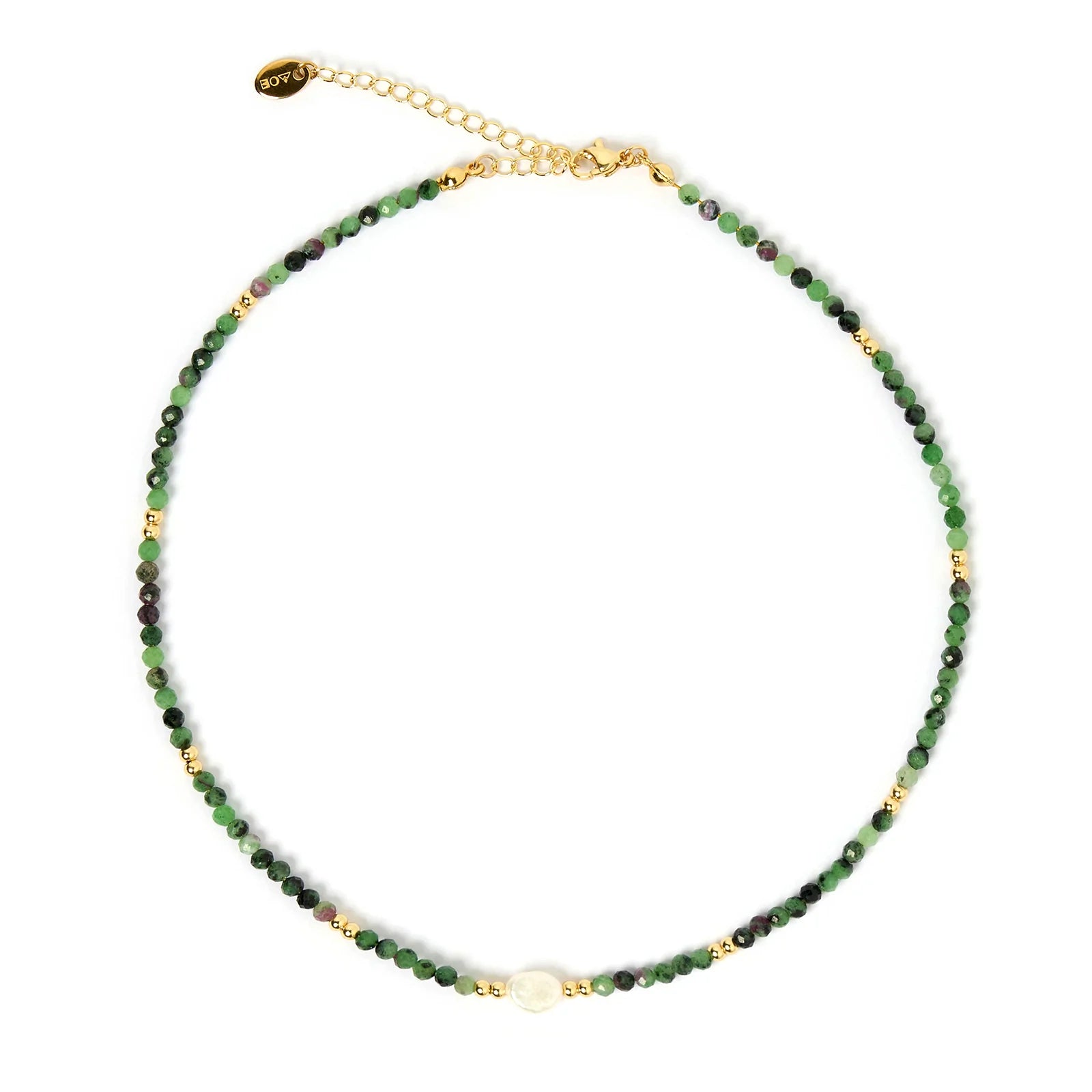 AOE Mila Gemstone Necklace CLINOZOISITE