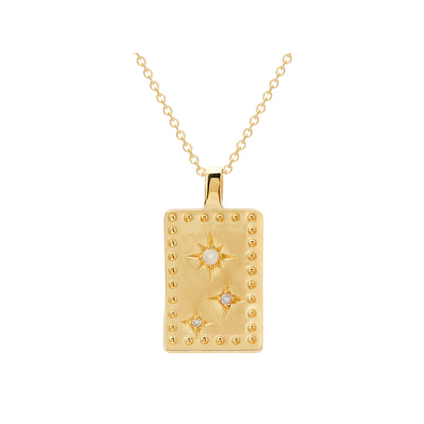 MURKANI Into the Light Rectangle Necklace GOLD