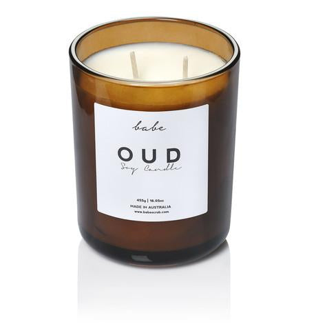 BABE Luxury soy candle 55 hr OUD