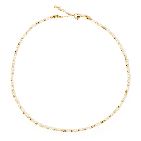 AOE Lucia Necklace PEARL & GOLD