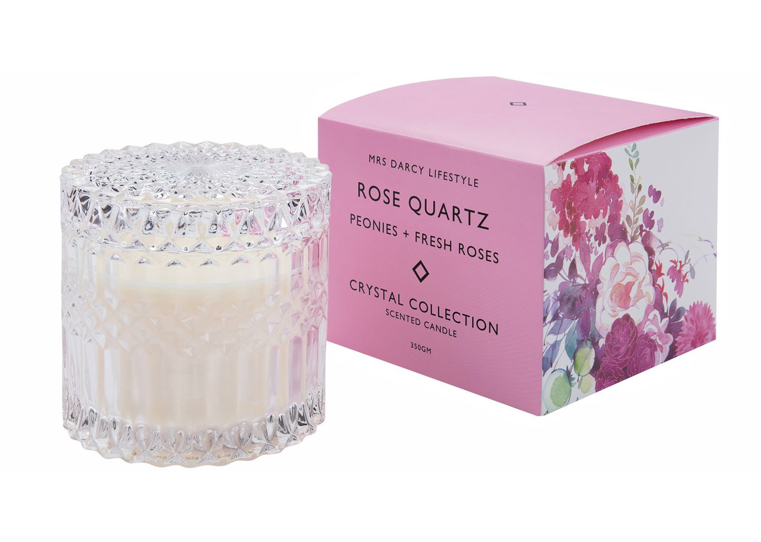 Mrs D Rose Quartz Candle