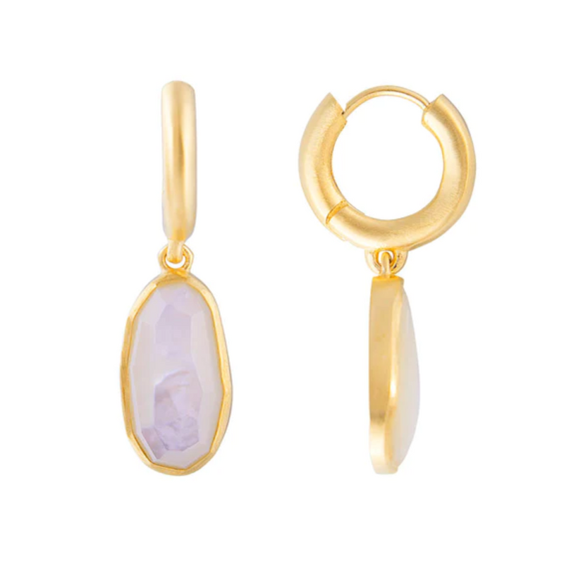 FAIRLEY Free-Form Hoops Mother of Pearl
