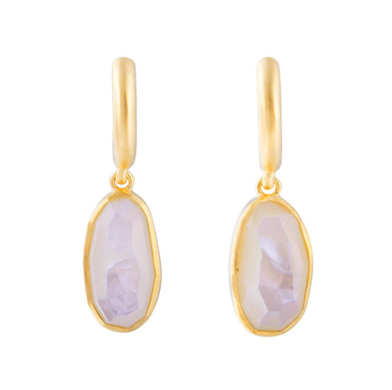 FAIRLEY Free-Form Hoops Mother of Pearl