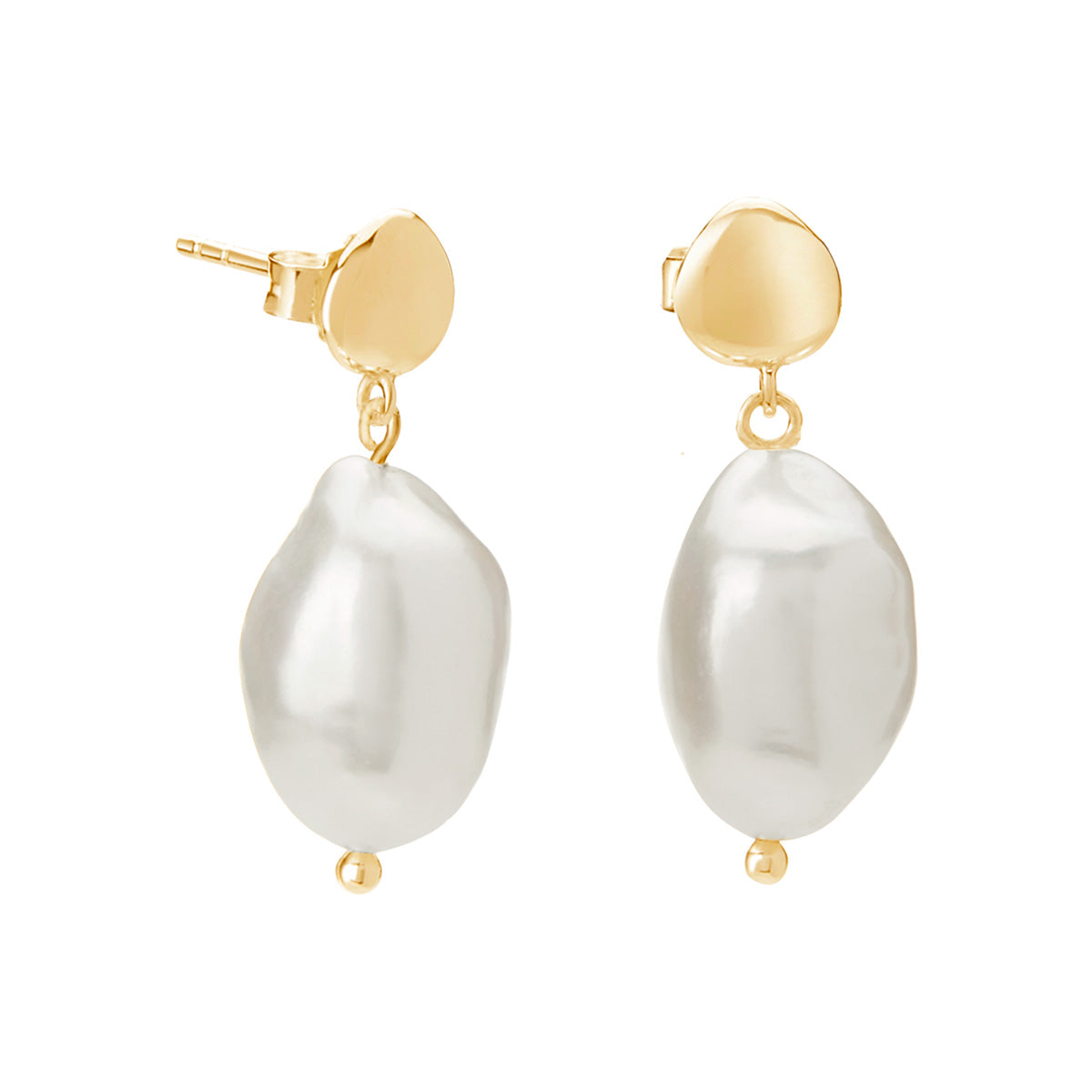 MURKANI Halcyon Small Pearl Earrings GOLD
