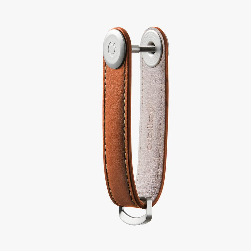 ORBITKEY Leather Key Organiser COGNAC