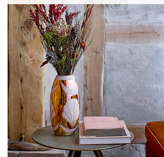 French Bazaar Bloomingdale Vase AMBER